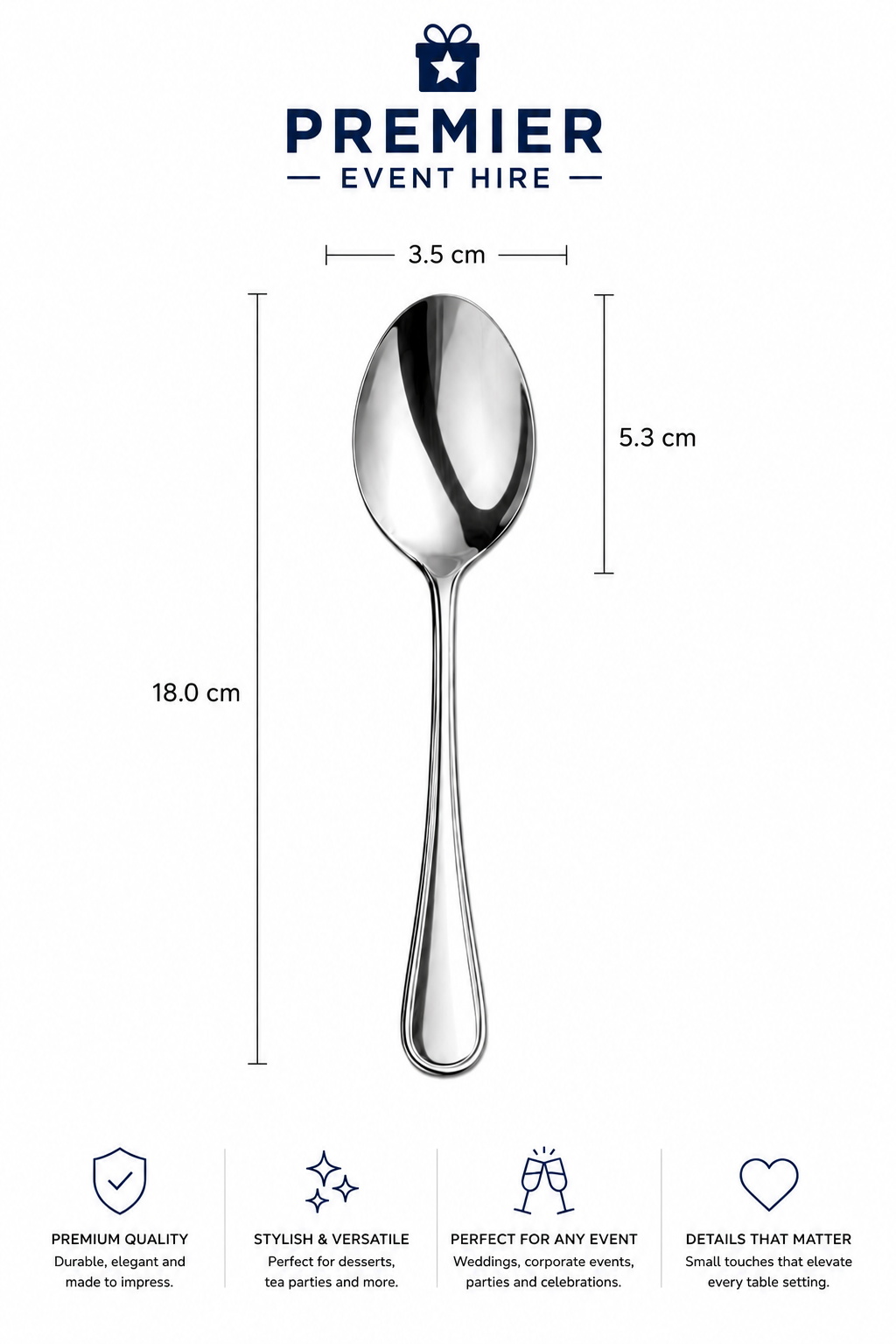Dessert Spoon Hire - Image 2