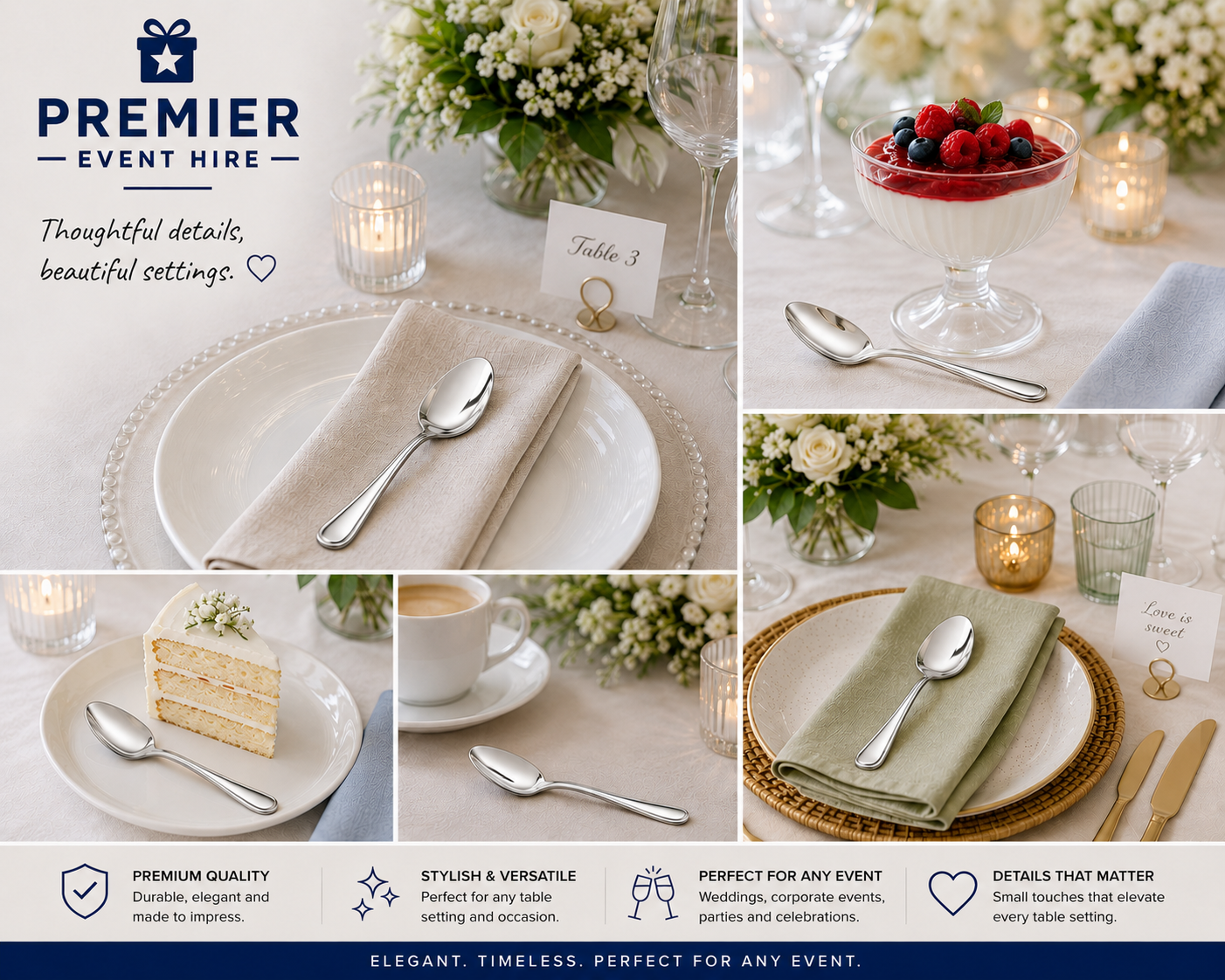 Dessert Spoon Hire - Image 3