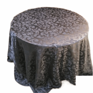 Round Tablecloth Black (Hire)