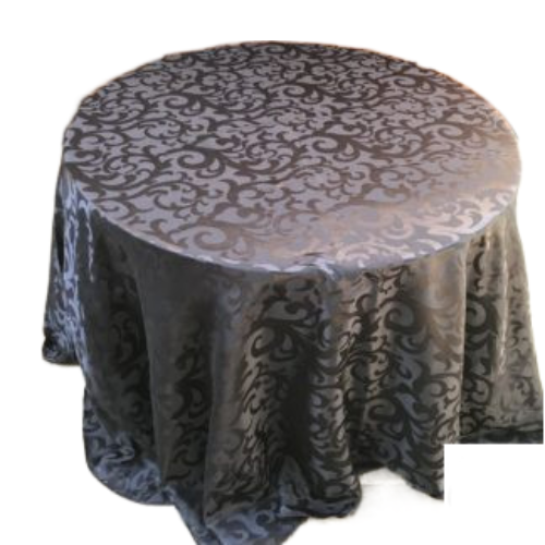 Round Tablecloth Black (Hire)