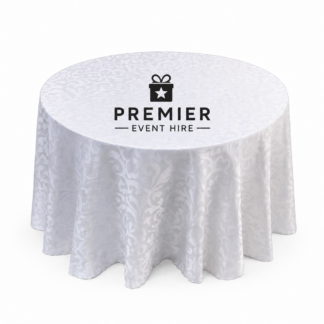 Round Tablecloth White