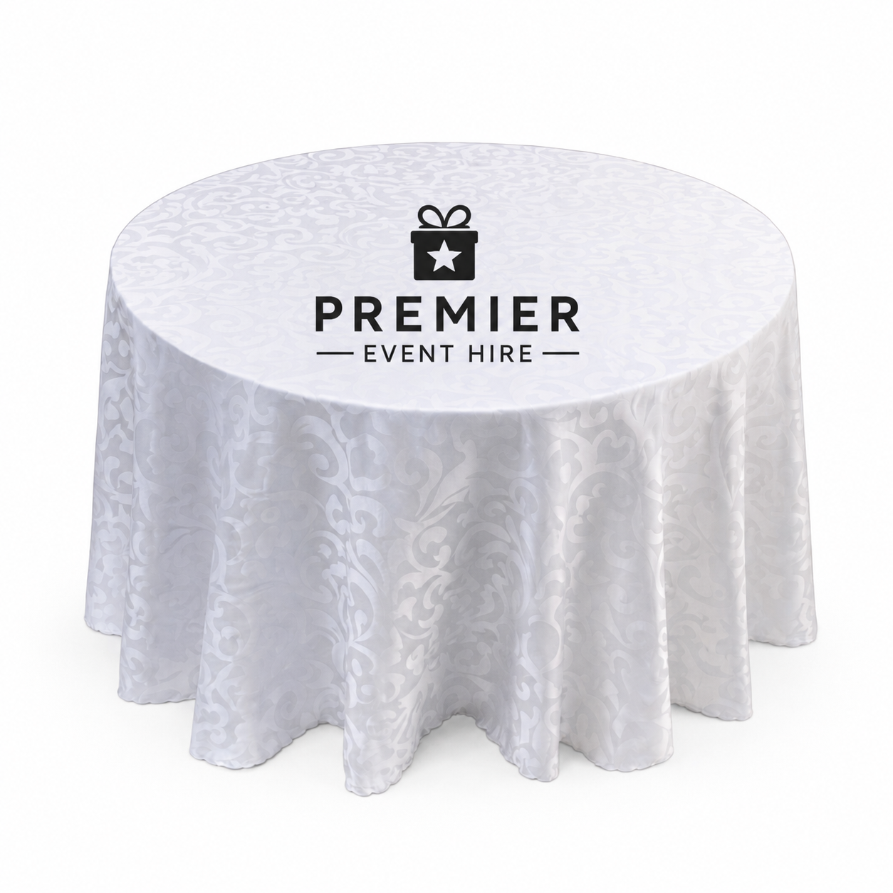 Round Tablecloth White